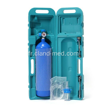 Ensemble de cylindre à oxygène médical portatif de l&#39;hôpital 4L